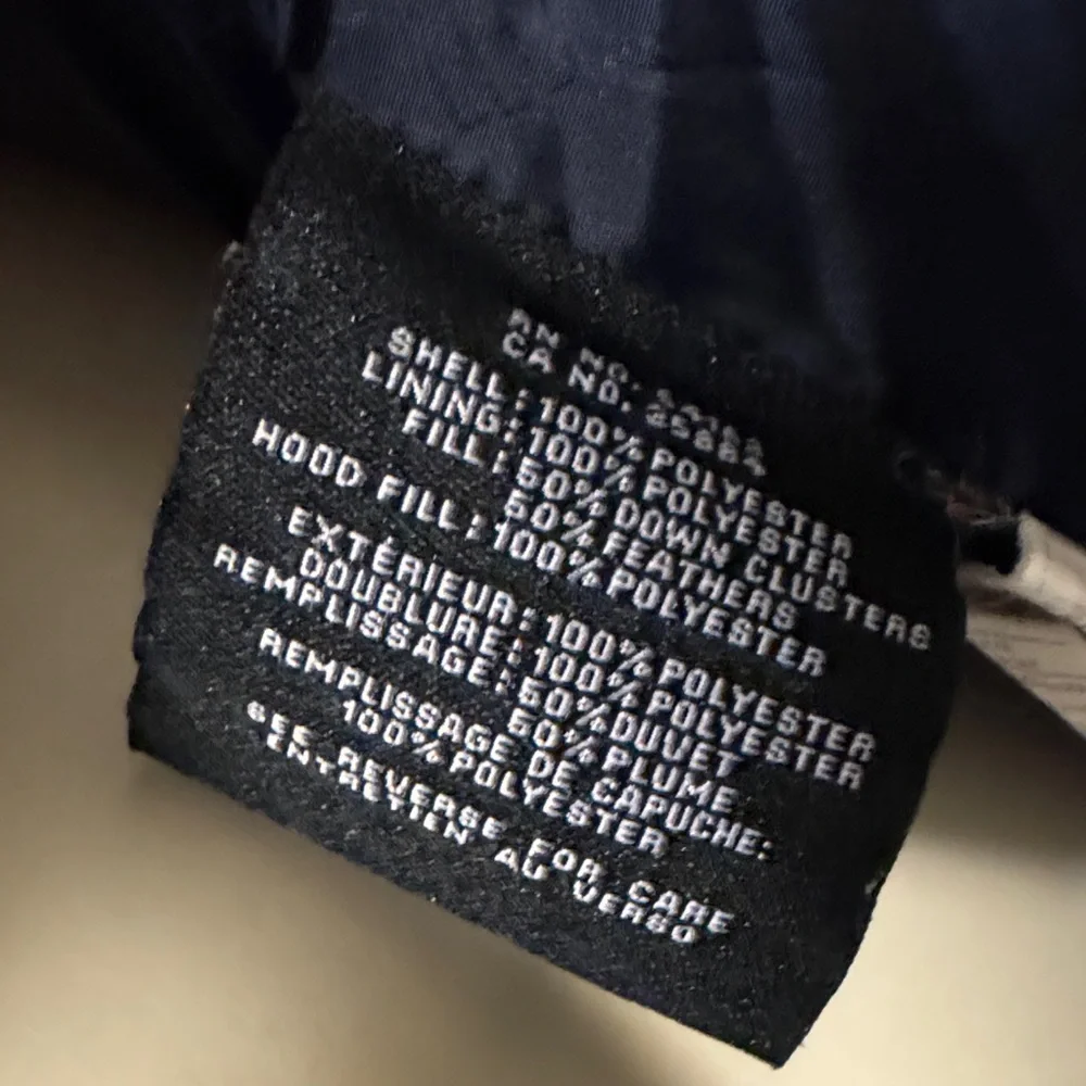 Cole Haan Dark Blue Hooded Down Puffer Jacket - Picture 14 of 15